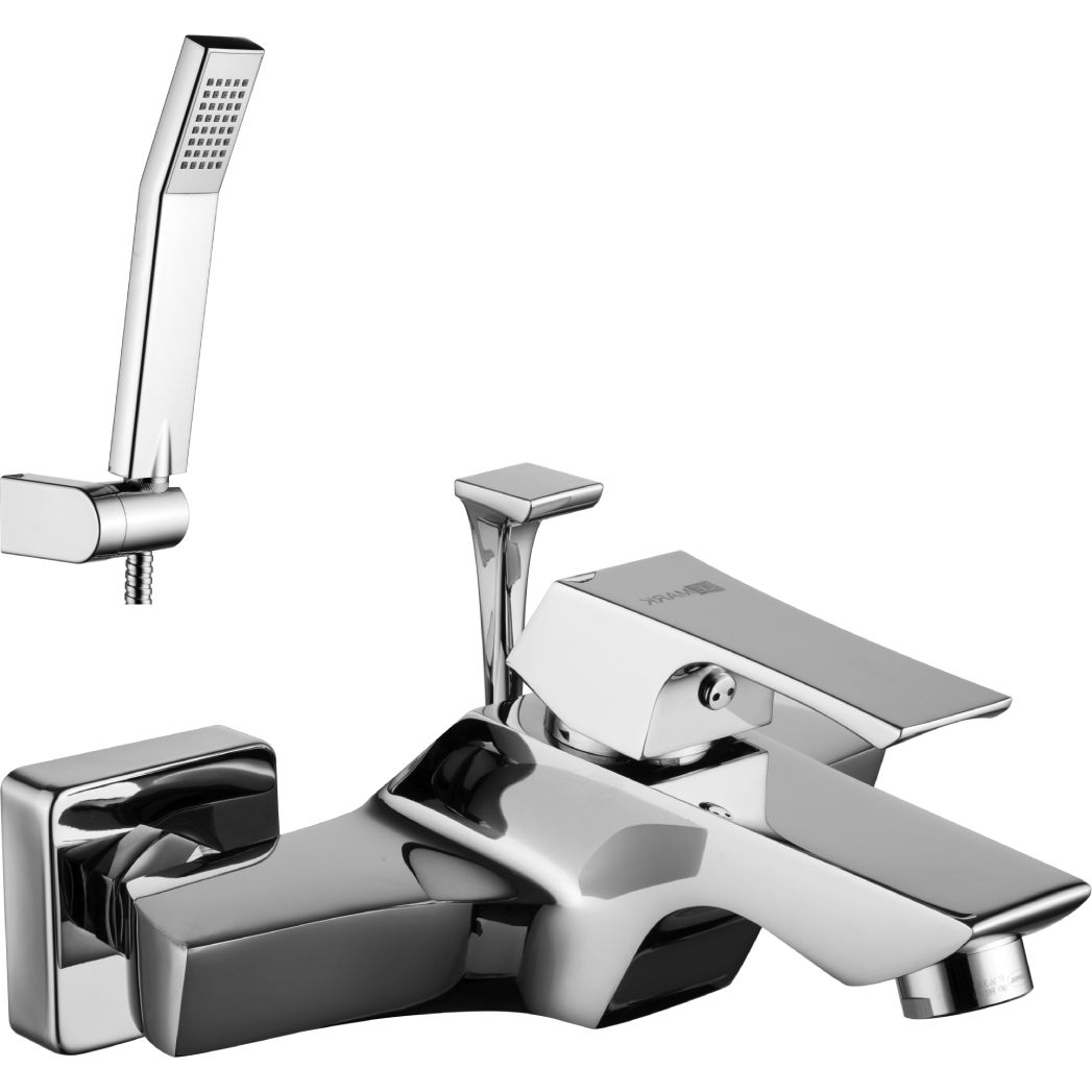 Смеситель для ванны с коротким изливом с аксессуарами Lemark Unit, LM4502C