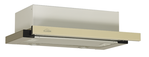 Кухонная вытяжка Elikor ИНТЕГРА GLASS 45Н-400-В2Д (нержавеющая сталь/стекло бежевое), 943927