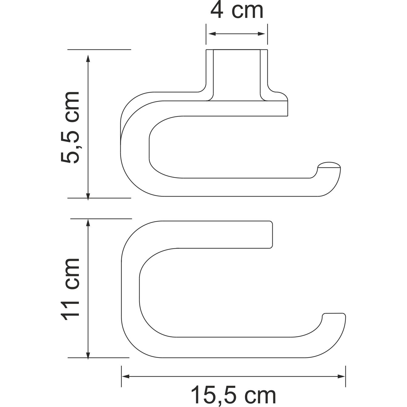 Держатель туалетной бумаги WasserKRAFT Kammel, K-8396