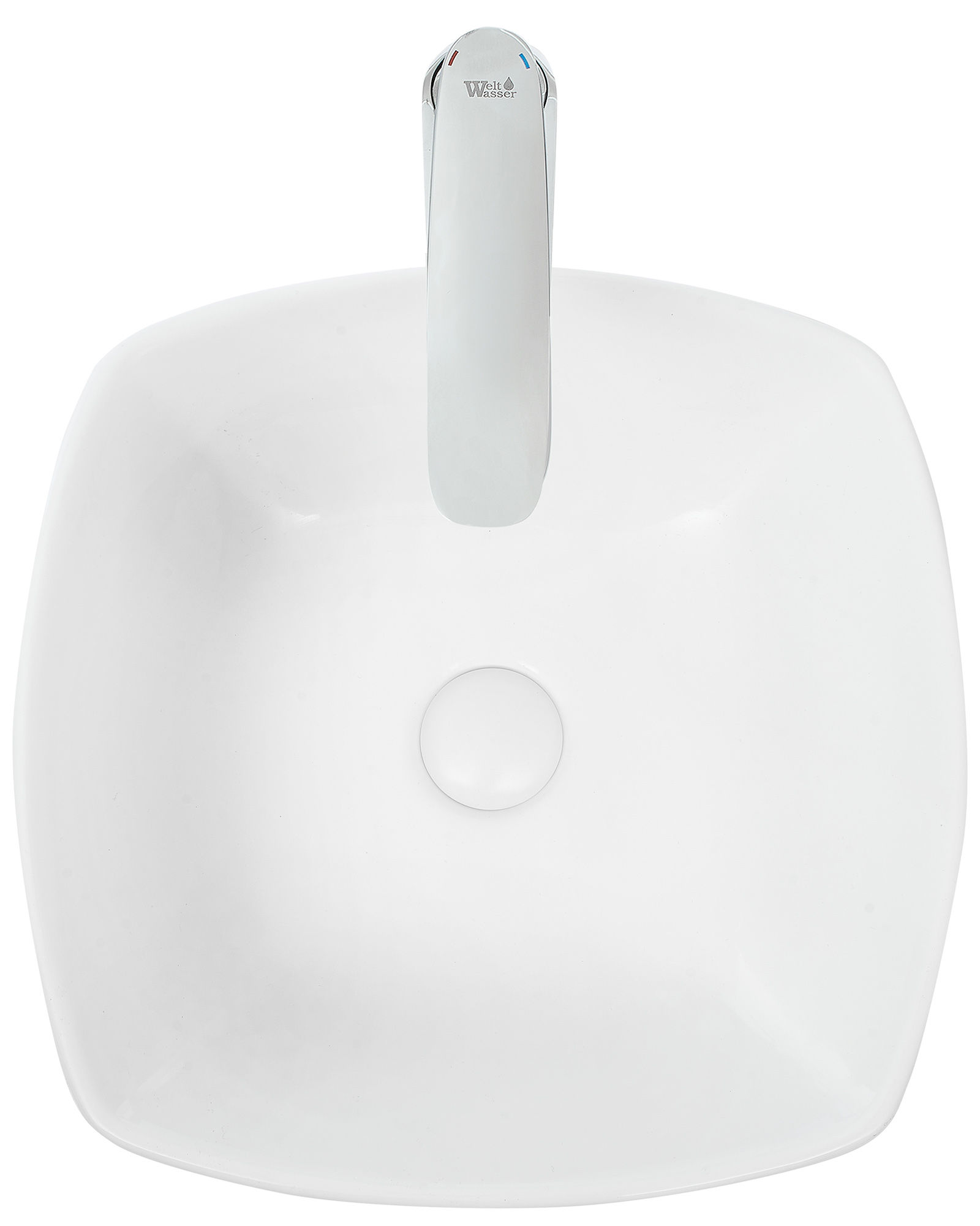 Раковина накладная WeltWasser ELBACH 2076 43x43