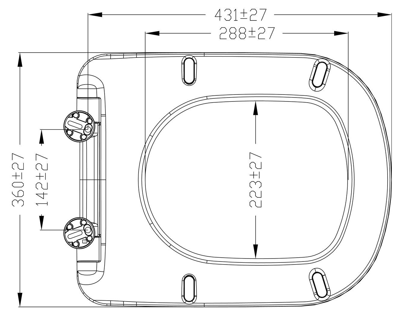 Сиденье с крышкой для унитаза Lavinia Boho Bell Pro, 33290100