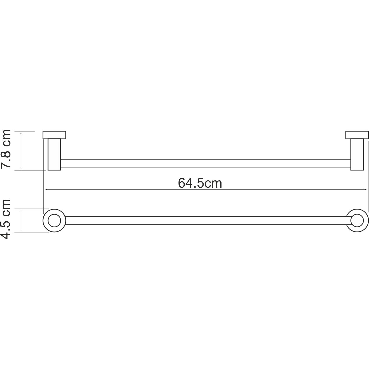 Штанга для полотенец WasserKRAFT Donau, K-9430