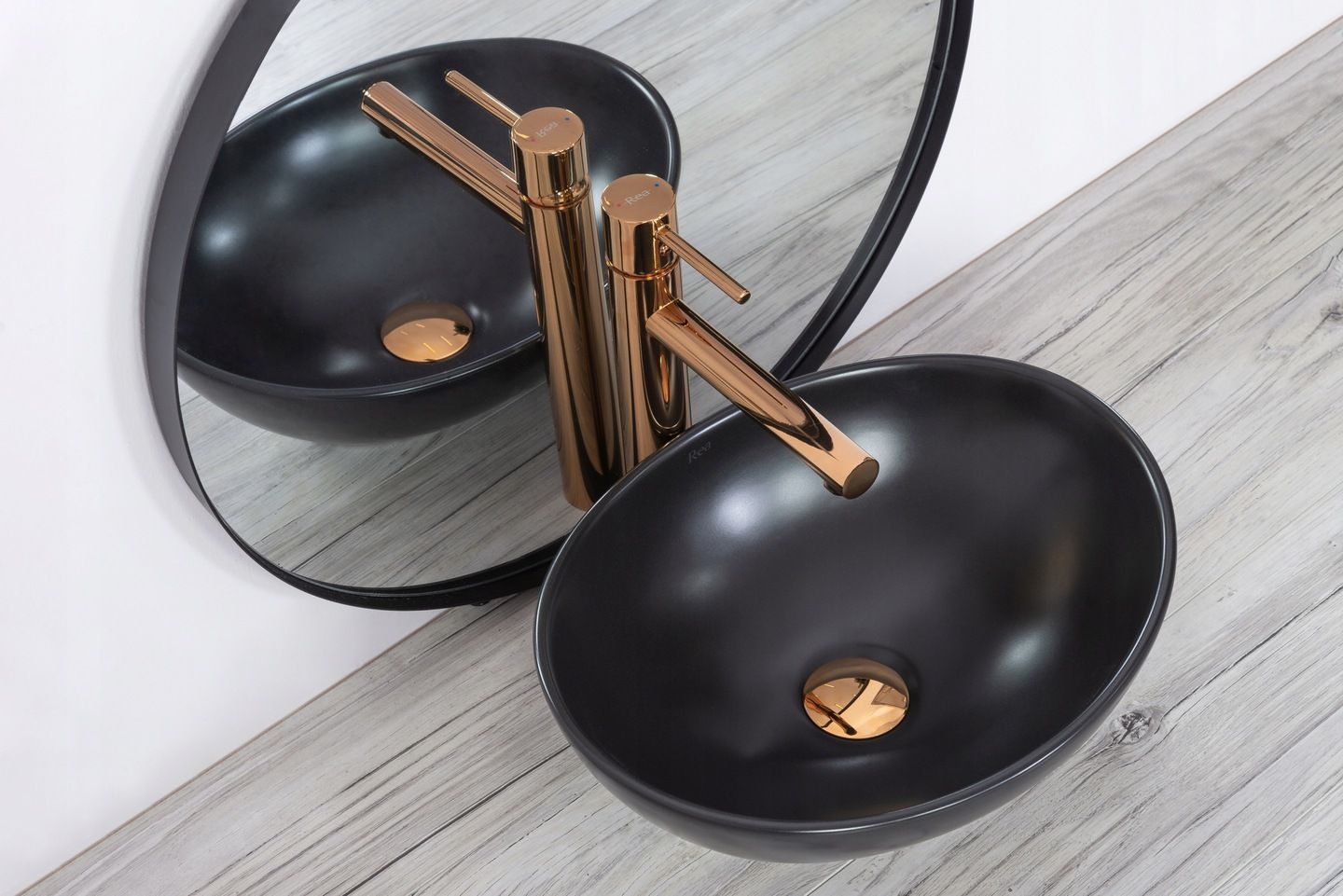 Смеситель для умывальника Rea Tess Rose Gold, REA-B8804