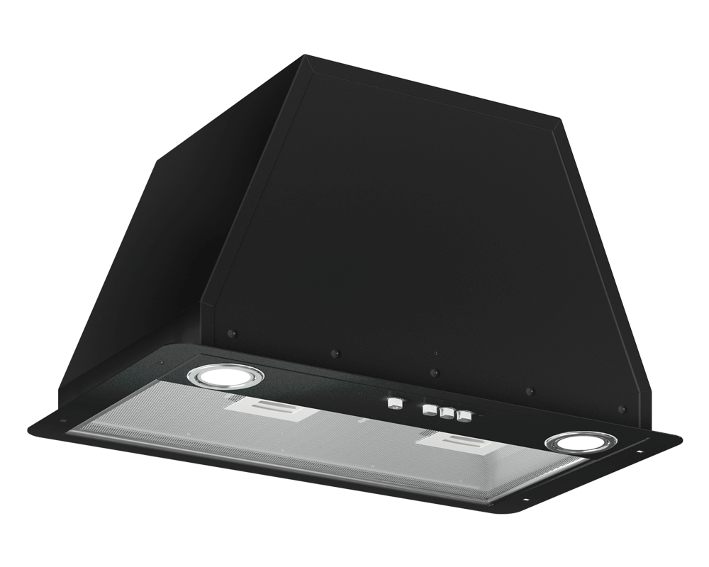 Кухонная вытяжка Elikor Врезной блок Flat 52П-650-К3Д (черный/черный), 954638