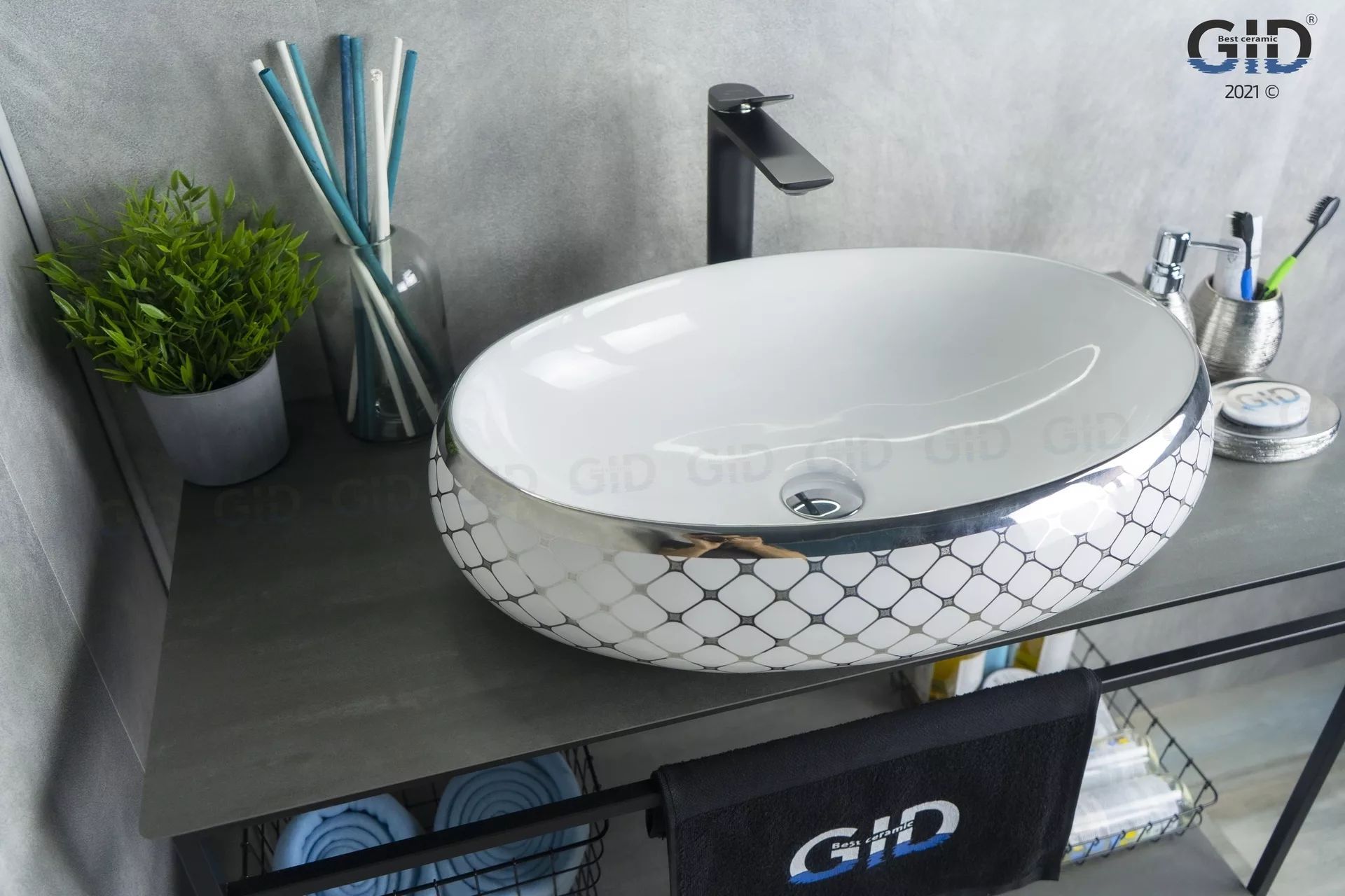 Умывальник Gid NC262 60x41, 52201