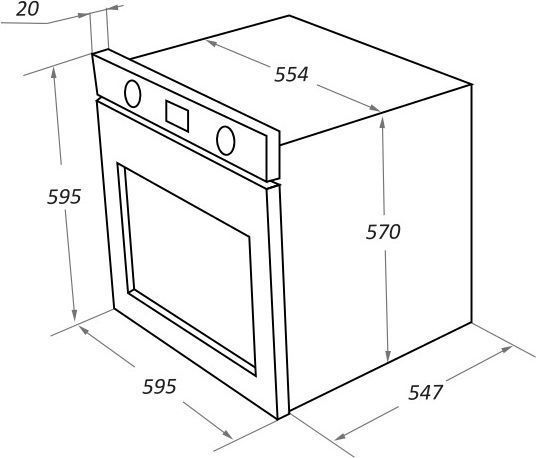 Шкаф духовой электрический Maunfeld, EOEF.766SB