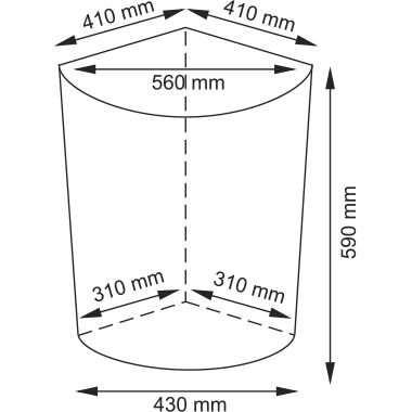 Плетеная корзина для белья с крышкой WasserKRAFT Salm, WB-270-L