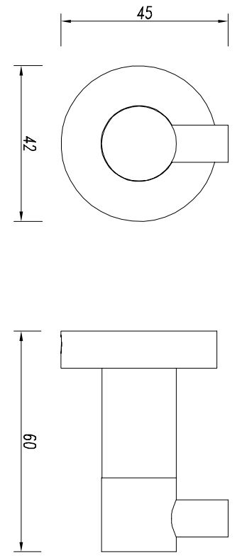 Крючок Omnires Modern CR, MP60110NI