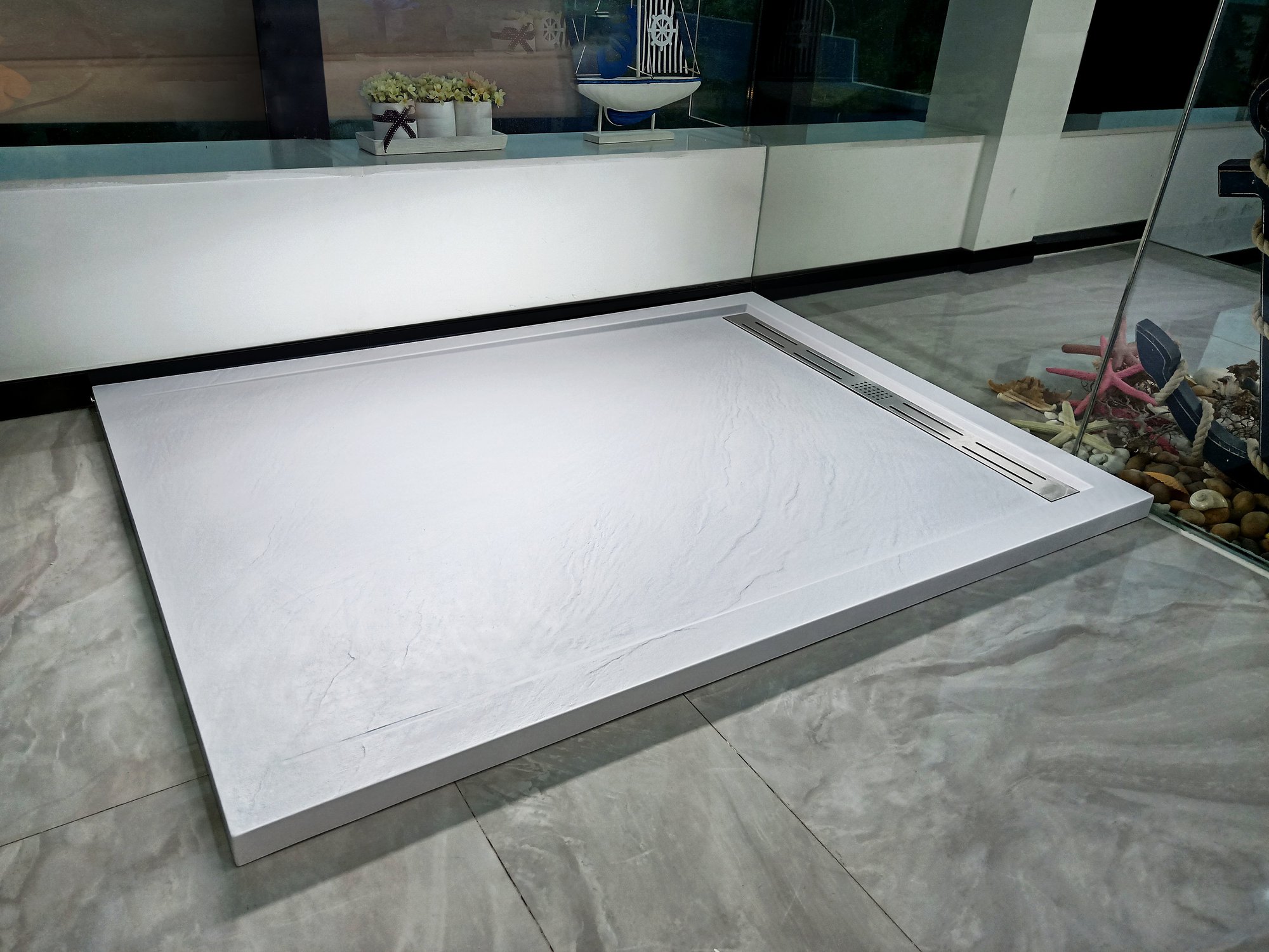 Душевой поддон WeltWasser WW TRS 9070 STONE-WT