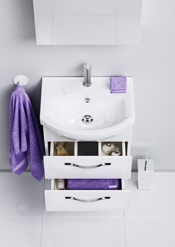 Тумба с умывальником Aqwella Allegro 50