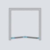 Двери в нишу Radaway Carena DWB