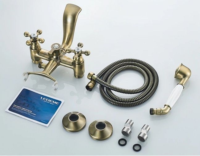 Смеситель для ванны бронза Ledeme L3119C
