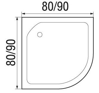 Душевая кабина River NARA LIGHT БК 80/15 90/15 MT