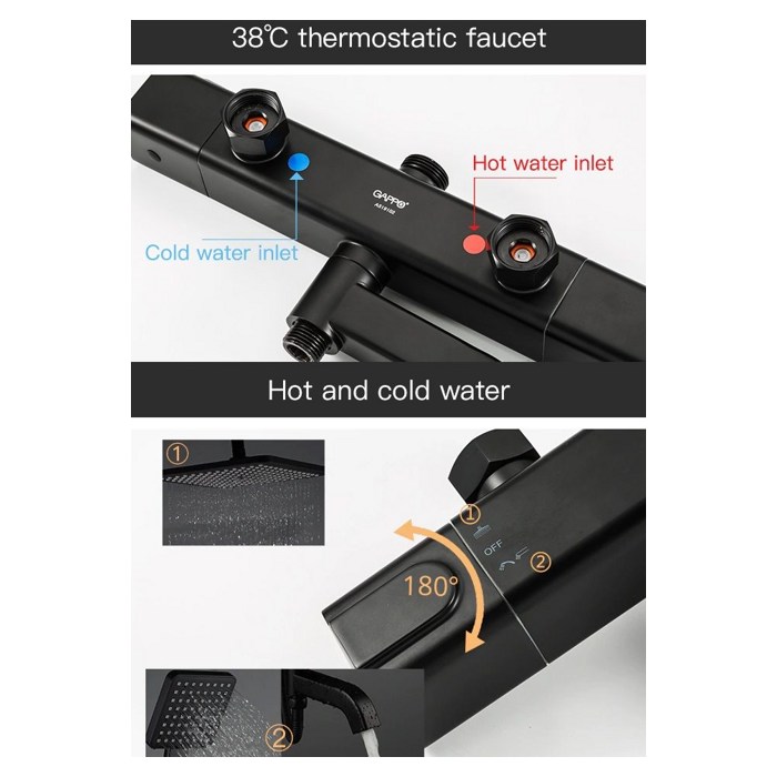 Душевая система Gappo G2491-6