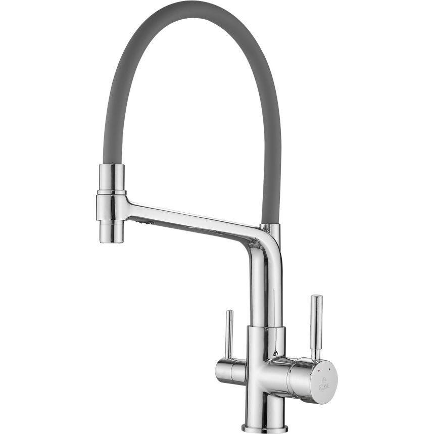 Смеситель для кухни с гибким изливом под фильтр Rose, R658