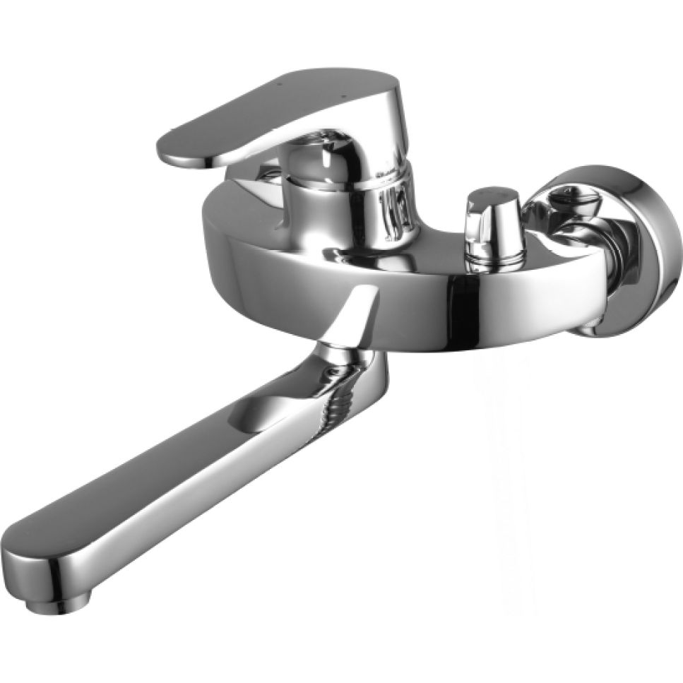 Смеситель для ванны с поворотным плоским изливом 175 мм Lemark Shift, LM4314C