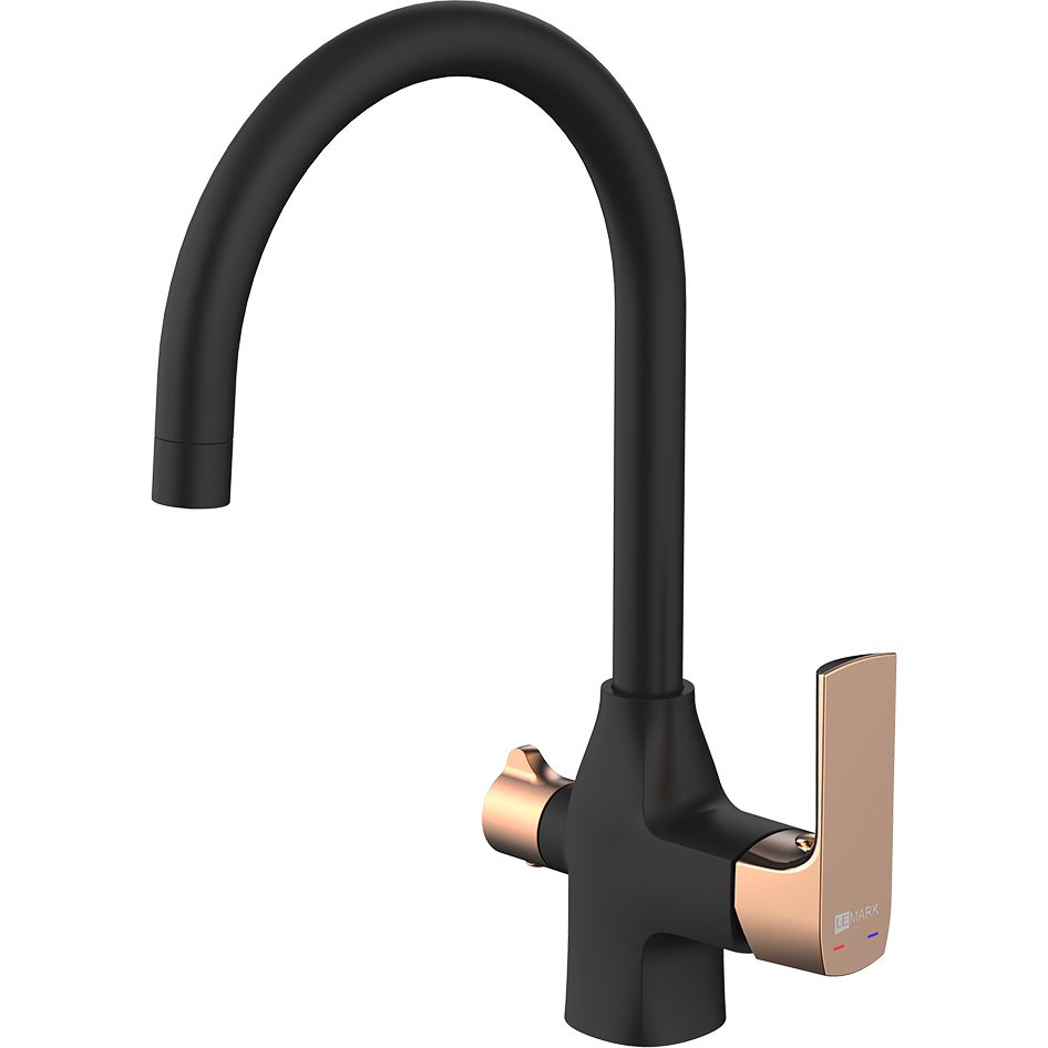 Смеситель для кухни с подключением к фильтру питьевой воды Lemark Ursus, LM7261BLR