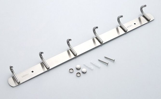 Планка с 6 крючками (сатин) Ledeme L70201-6