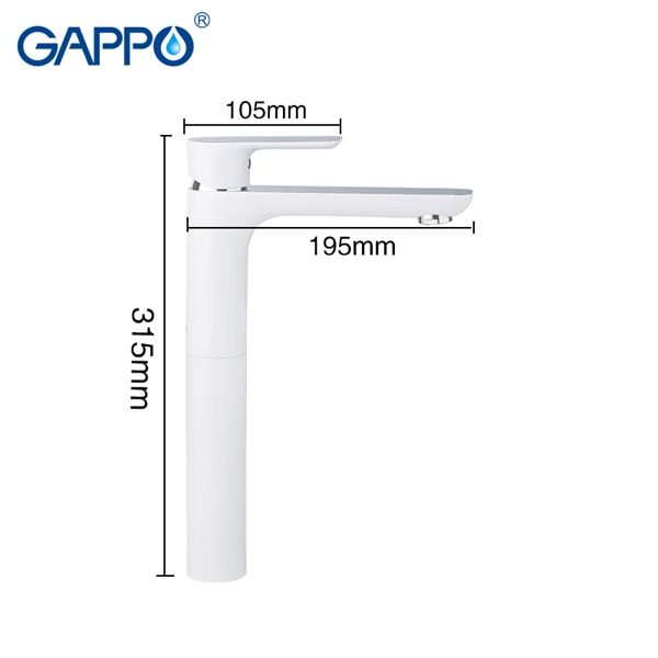 Смеситель для раковины Gappo G1048-2