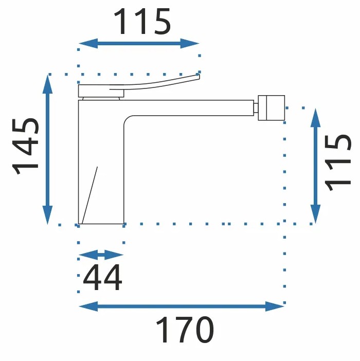 Смеситель для биде Rea Soul Chrome, REA-B9991