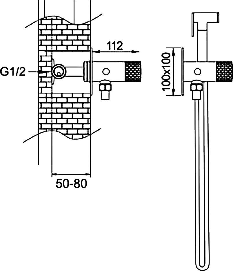 Гигиенический душ Rose, R225