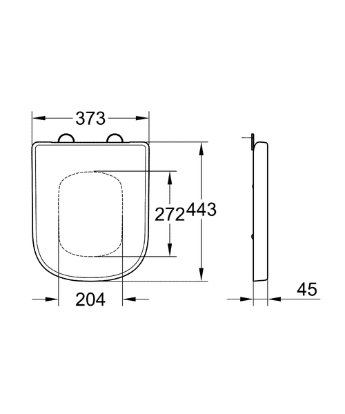 Сиденье с крышкой для унитаза Grohe Euro, 39330001