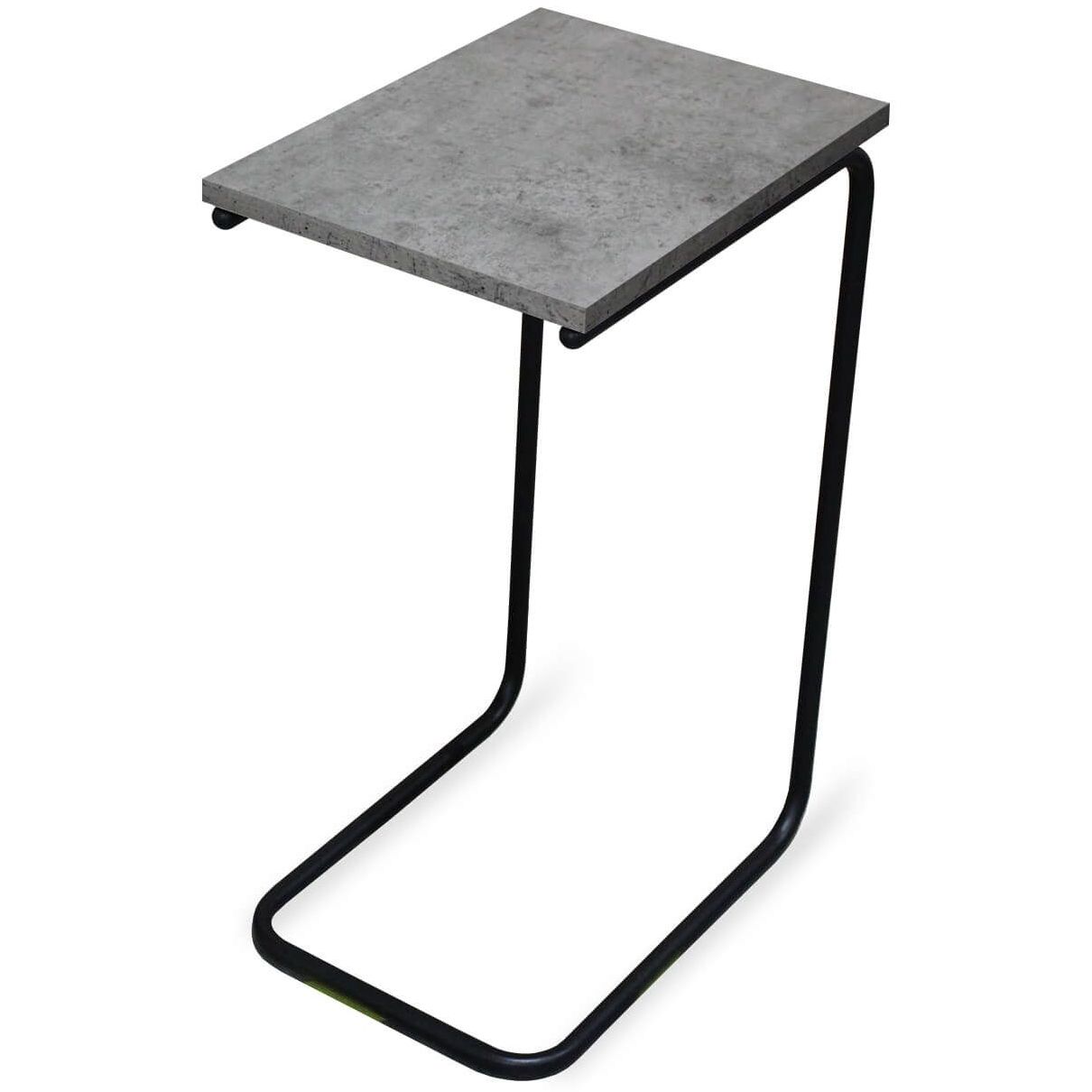Столик журнальный Sheffilton SHT-CT9 бетон Чикаго светлый/черный муар, 205155