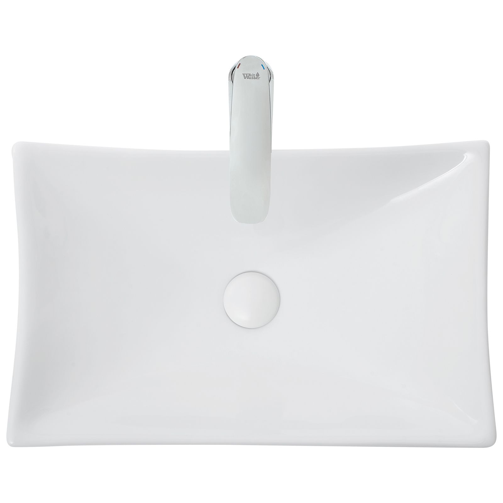 Раковина накладная WeltWasser ELBACH 1002 55x35