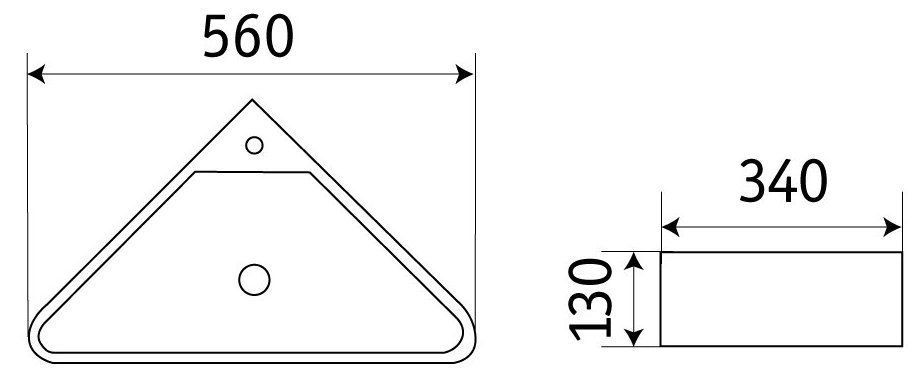 Раковина для ванной Ceramalux 56x34, 78377