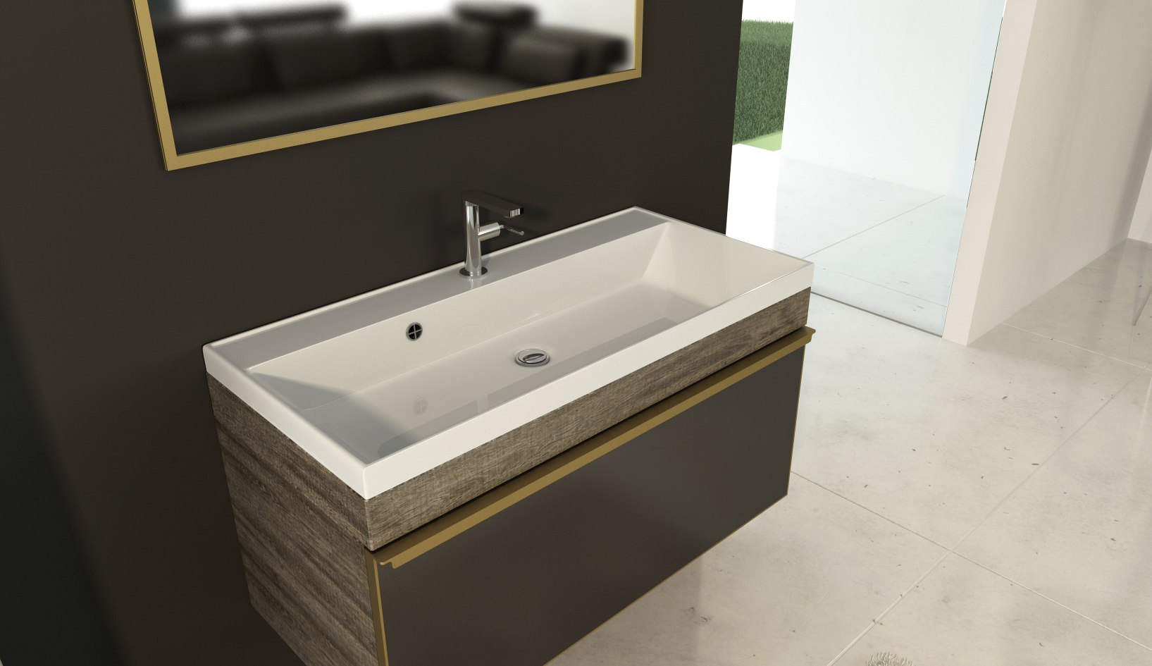 Раковина Andrea Classic 800, 80x45