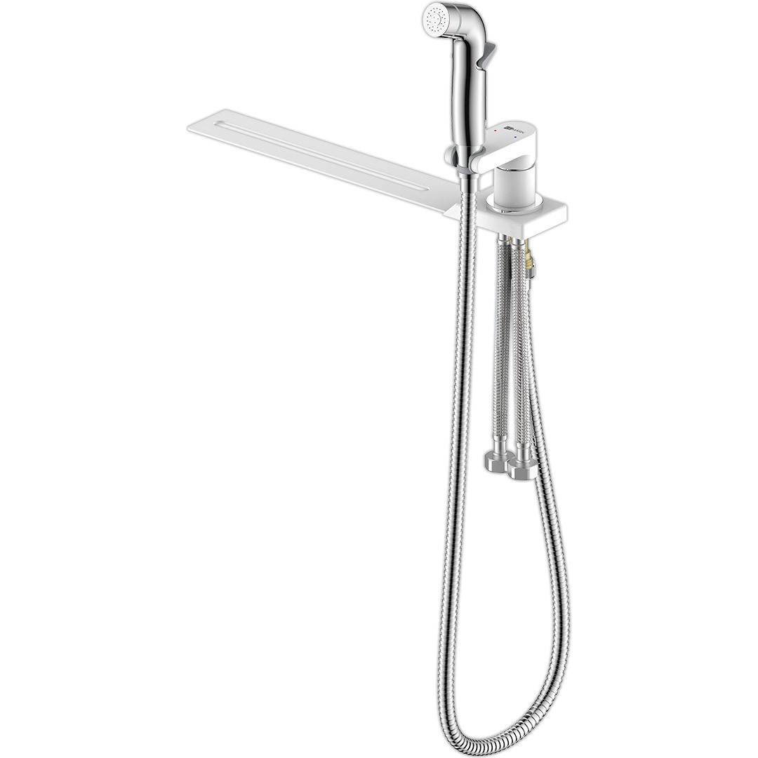 Смесительс гигиеническим душем устанавливаемый на унитаз Lemark Solo, LM7170CW