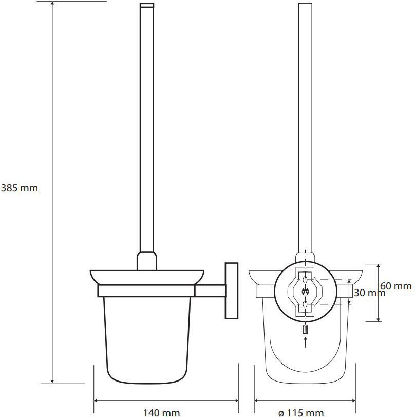 Ершик подвесной Bemeta Alfa, 102413012