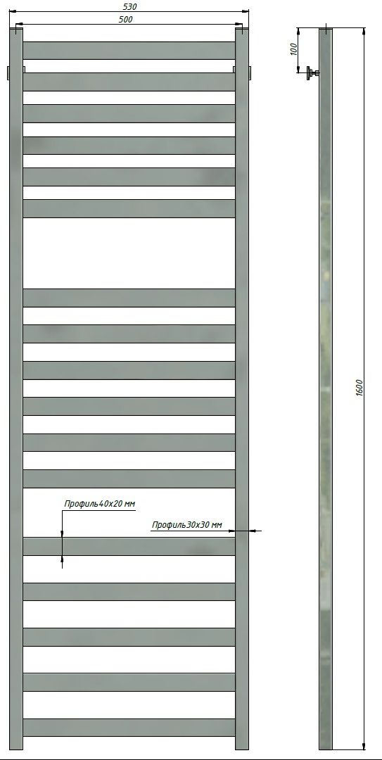 Полотенцесушитель Stinox Verona Luxe 50x160