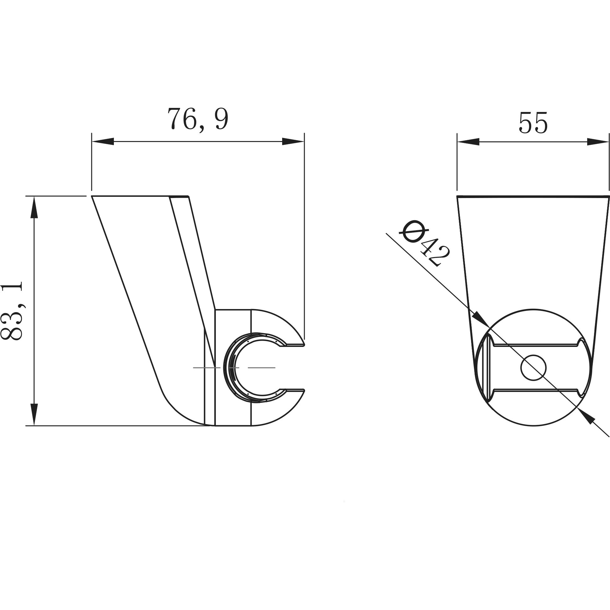 Крепление настенное поворотное для лейки Lemark, LM8080C