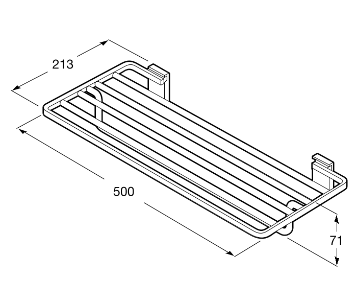 Решетка для полотенец Roca Rubik, A816848001