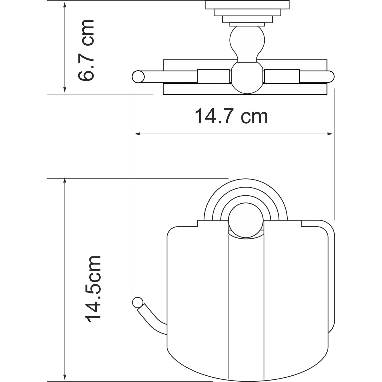 Держатель туалетной бумаги WasserKRAFT Ammer, K-7025