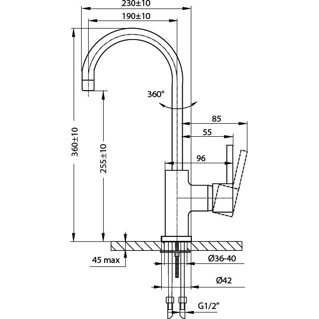 Смеситель для кухни Ahti Satakunta, SK103011