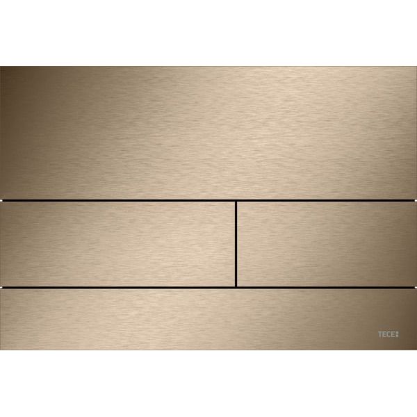 Металлическая кнопка смыва унитаза TECEsquare, сатин, красный позолоченный, 9240840