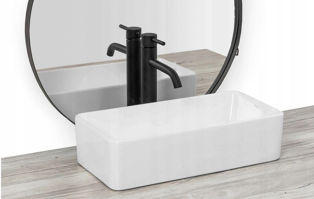 Смеситель для умывальника Rea Lungo Black, REA-B4103