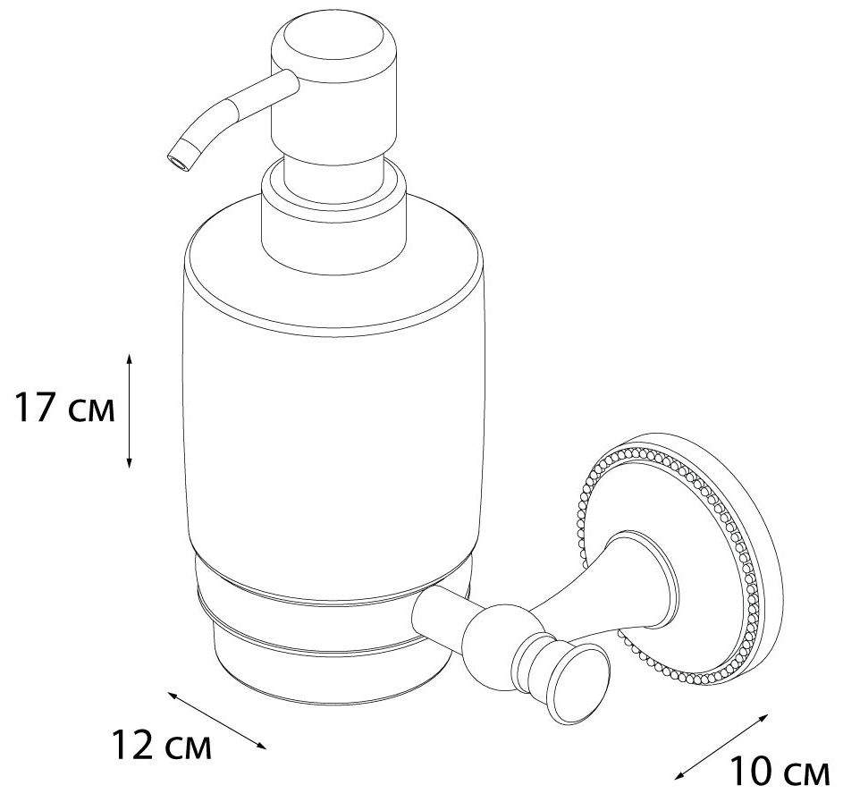 Дозатор жидкого мыла Grampus Alfa, GR-9512