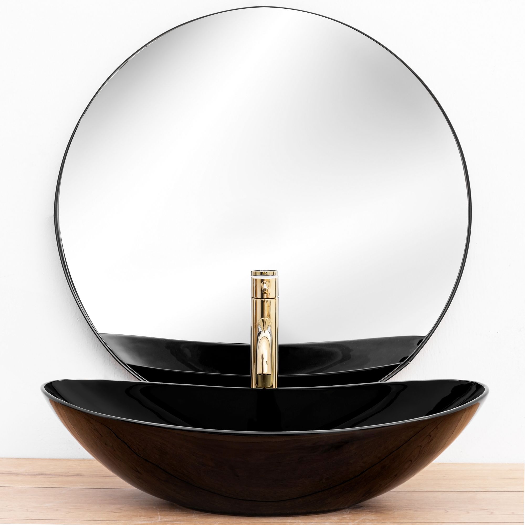 Умывальник Rea Royal Black 62.5x35.5, REA-U0445