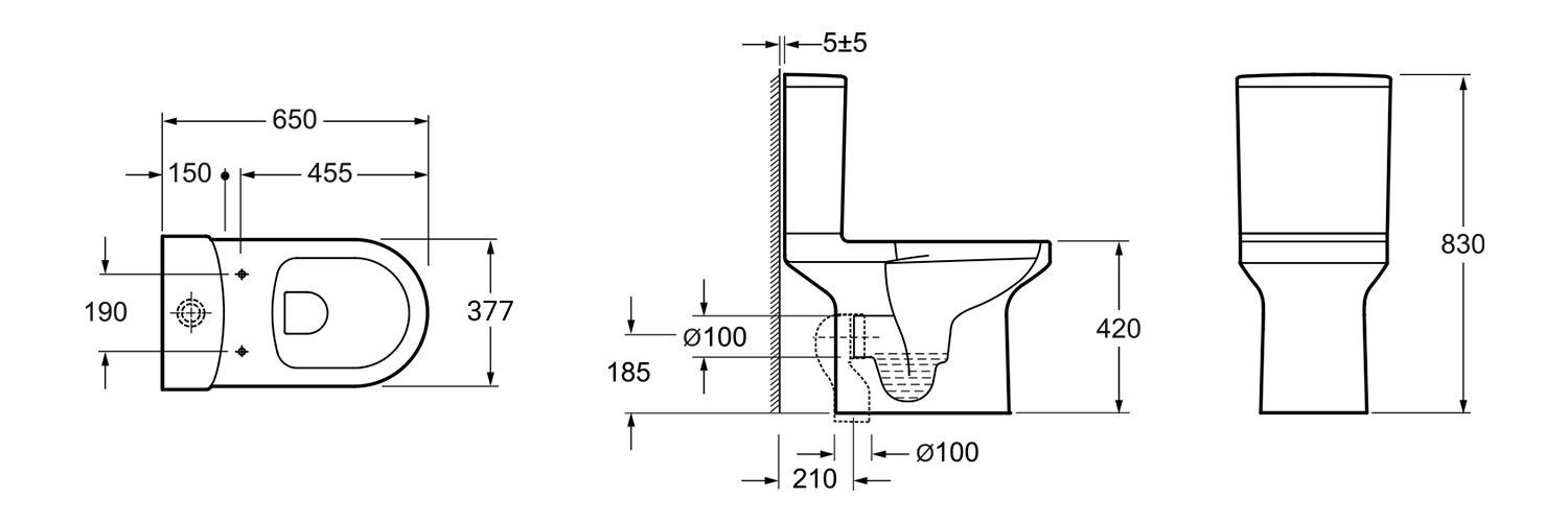 Напольный унитаз Lavinia Boho Grance Hill Rimless 3307002R, 3307002R