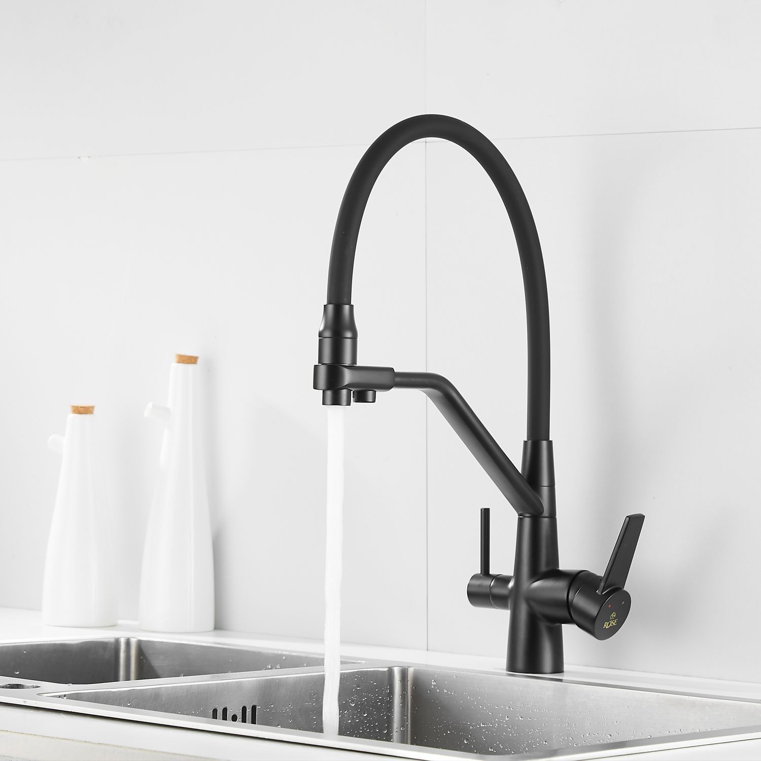 Смеситель для кухни с гибким изливом под фильтр Rose, R558H