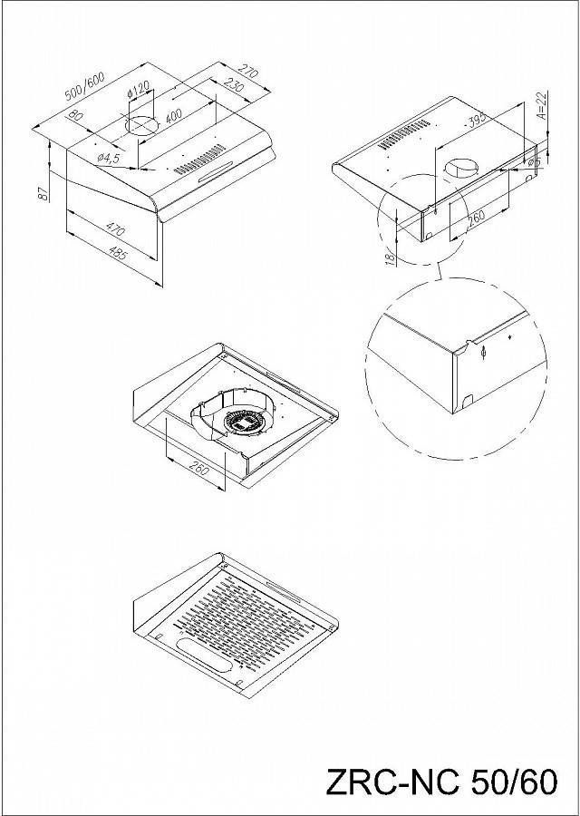 Кухонная вытяжка Maunfeld MPA 60 белый