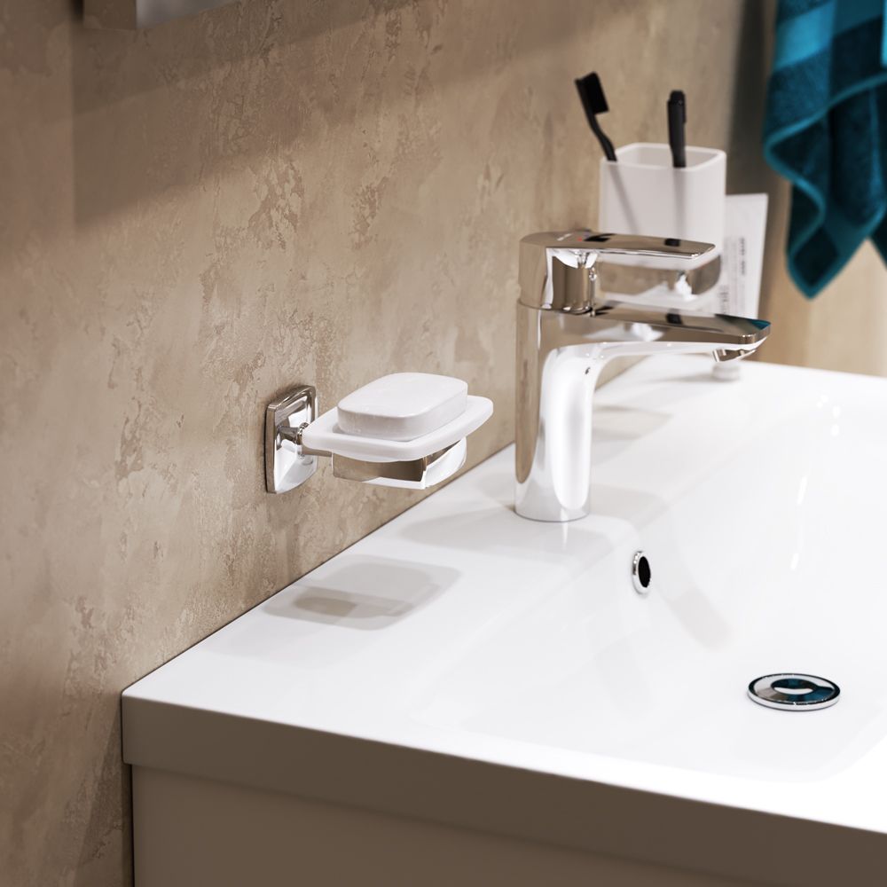 Стеклянная мыльница с настенным держателем AM.PM Gem, A9034200