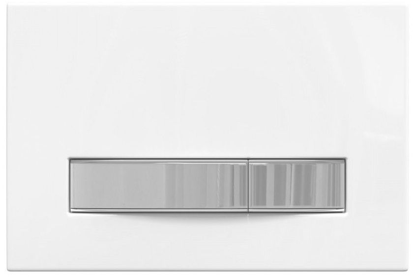 Инсталяция для скрытого монтажа унитаза Berges АТОМ Line 410 кнопка белый глянцевый/хром, 040341