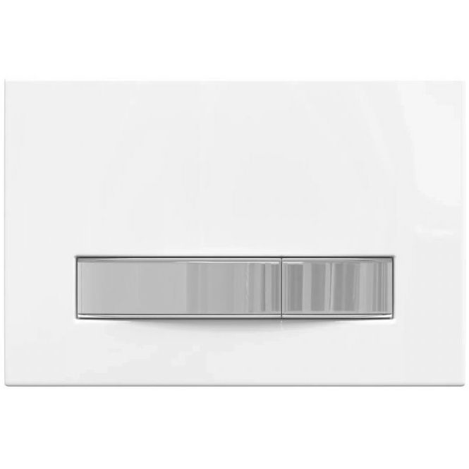 Комплект Berges Atom Line, кнопка белая/хром, унитаз Albit S, сиденье Top Slim, 042444