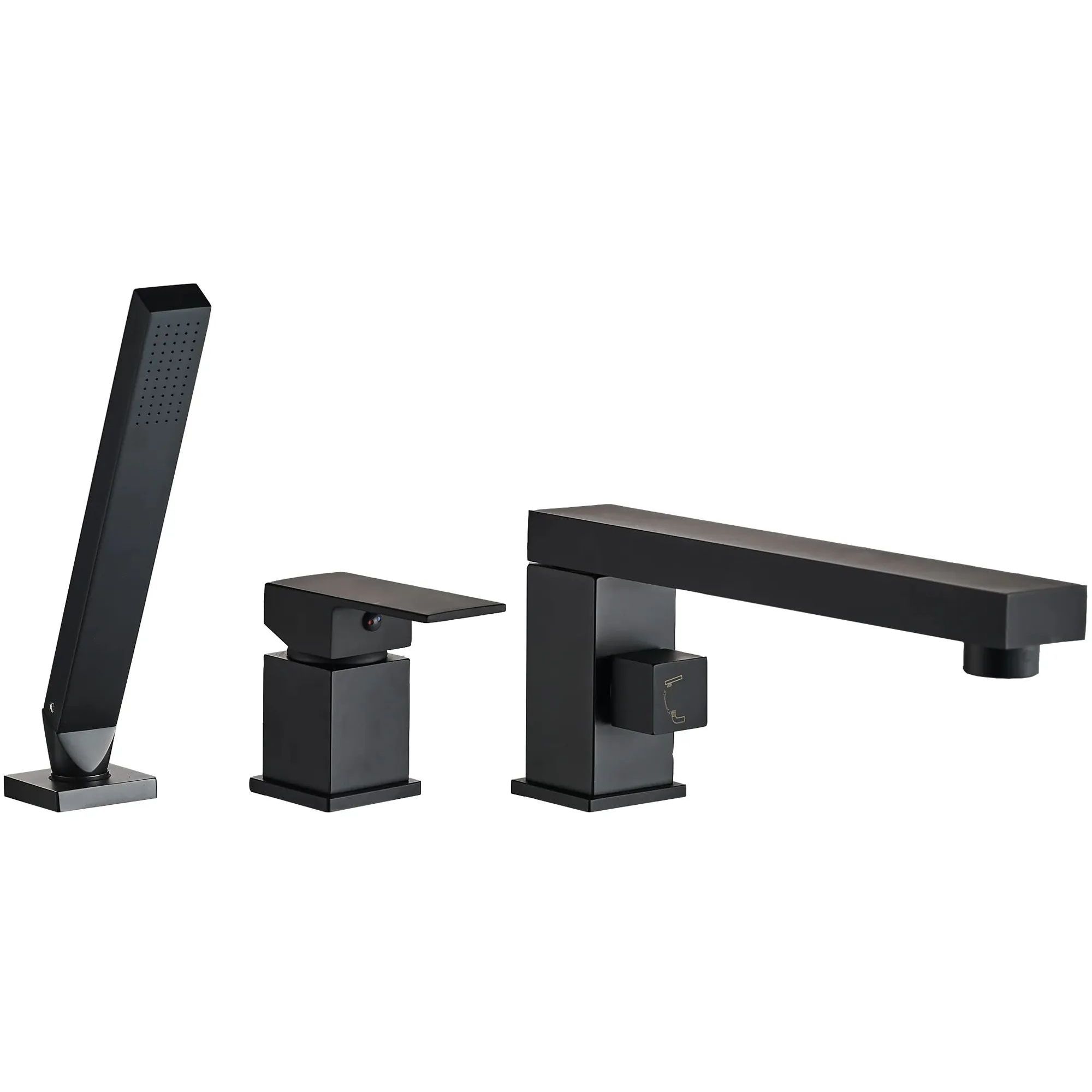 Смеситель для ванны Rea Glen Black, REA-B6630