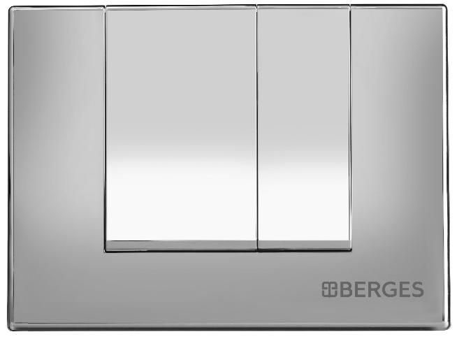 Инсталляция для скрытого монтажа унитаза Berges Novum кнопка S2 матовый хром, 040242