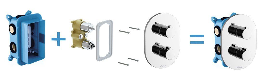 Механизм скрытого монтажа Ravak R-Box Multi 071.50, X070074